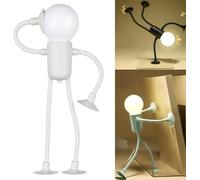 COGOALL Changeable Shape Sportsman Night Light, DIY Shape Night Lights, Cute Little Boy Night Light, Funny LED Table Light, Decorative Night Light for Bedroom Christmas Decoration (White)