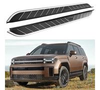 COGOTA Running Board Side Step Pedal Nerf Bar Fits for Hyundai Santa Fe 2024 2Pcs Fixed Side Bar, Silver&Black, S-001