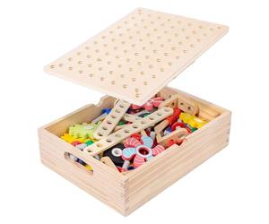 Cogs Brain Teaser - Timber Wheel Logic, Table Play Tactile Gear, Small Muscle Dexterity Growth, Prop Toward Youth Child, Females Males Teaching Motion Kit | Academic Mental Reasoning Base Towa