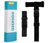 CoguZed 2 Pack Heavy Duty Luggage Connector Straps, Adjustable Add a Bag Suitcase Connectors to Link Multiple Luggage Together, Travel Accessories for Hands-Free Moving, Black