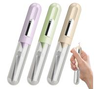COGVOHY 3 PCS 4 in 1 Needle Threaders Seam Ripper, Retractable Threading and Thread Removal Tool for Hand Sewing, Knitting, Embroidery, Thread Removal