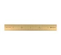 Cohana Bamboo Ruler 15 cm Brass Accent Crafting Tool