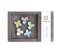 Cohana Flower Push Pins Set of 5 Oyster Shell Decorative Craft Pins