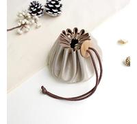 Cohana Himeji Leather Pouch, Winter Gold, Genuine Leather Sewing Case