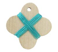 Cohana Wooden Thread Winder, Green, Natural Wood Sewing Accessory
