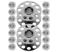 COHEALI 1 Box Reusable Metal Bobbins Empty Sewing Machine Bobbins Silver Iron Storage Box for Sewing Thread Collection and DIY Projects