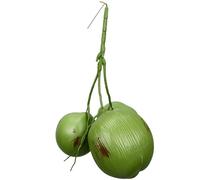 COHEALI 1 Bunch Lifelike Artificial Coconuts Plastic Decoration in Green, Easy to Carry and Reusable Tropical Fruit Prop for Photo Shoots and Fruit Shop Display