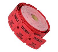 COHEALI 1 Roll 2000 Tickets Universal Ticket Printed with Different Numbers Small Size Red Paper for Carnival and School Dance