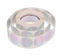 COHEALI 1 Roll Round Sticker Labels Blank Labels Self-Adhesive Paper Silver Convenient to Stick and Remove Sufficient Quantity Seal Biscuit Bags Scrapbooking