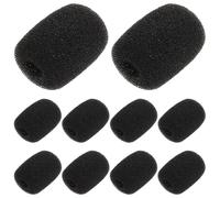 COHEALI 10 Pcs Headset Microphone Foam Windscreens Sponge Covers for V3 V9s Lavalier Mic Wind Protection Pop Filter for Communication and Recording