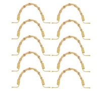 COHEALI 10 Pcs Replacement Teapot Handles for Chinese Teapots with Sturdy Rattan and Iron Material, U-Shape Design for Versatile Compatibility, for Tea Rooms and Offices