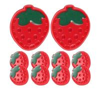 COHEALI 10 PCS Resin Strawberry Buttons, 3D Decorative Embellishments for Sewing, Scrapbooking, DIY Crafts, Handmade Cards and Clothing Accessories