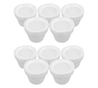 COHEALI 10 Pcs White Foam Blocks for Flower Arrangements, Solid Design Floral Foam for Bonsai and DIY Craft, Versatile Use Flowerpot Base for Personal Projects