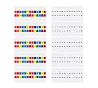 COHEALI 10 Sheets Alphabet Index Tabs Small Waterproof Sticky Page Markers Colorful Plastic Book Notes Tabs for Notebooks and Office Organization