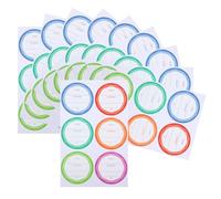 COHEALI 10 Sheets Self-Adhesive Bottle Labels Waterproof Labels for Bottles Oil-Resistant No Residue PVC Stickers for Food Storage Jars and Containers