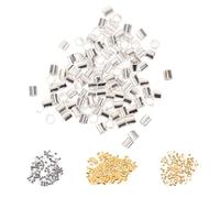COHEALI 1000pcs Crimp Beads DIY Jewelry Beads Iron Material Delicate Style Light Weight Assorted Colour Easy to Store Sufficient Quantity for DIY and Hanging Decors
