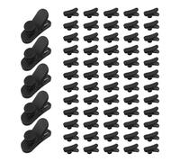 COHEALI 100pcs Black Earphone Wire Clips Lightweight Plastic Cable Holder for Reliable Hold, for Daily Commute and Movement, Earphone Wire Management Accessories