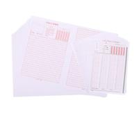 COHEALI 100pcs Civil Service Exam Answer Sheets Set 60 Essay Writing Cards and 40 Administrative Practice Bubble Sheets Machine Readable Government Exam Answer Cards for Classroom and