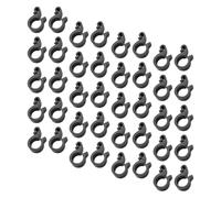 COHEALI 100pcs Clamp Hook Clip Plastic Hose Clamp Irrigation Tubing Clip for Gardening and Greenhouses, Black Plastic Material, No Tools Required, Quick Installation
