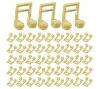 COHEALI 100pcs Golden Metal Musical Note Charms for DIY Jewelry Making | Epoxy Resin Accessories, Art Project Use, Easy to Use, Unique Music Symbol Charm, Versatile Application