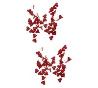 COHEALI 100pcs Heart Shaped Mini Brads Red Craft Snap Fasteners Press Studs for Scrapbooking Hearts Making DIY