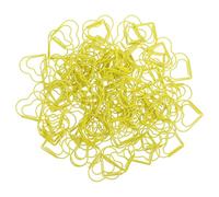 COHEALI 100pcs Heart Shaped Paper Clips Metal Gold Lightweight Resistant to Deformation Cute Office Paper Clips for Wedding Decoration and Home Use