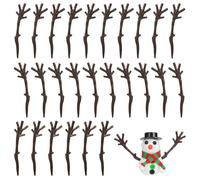 COHEALI 100pcs Lightweight Plastic Snowman Arms Craft Accessories with Antler Branches for Christmas Decorations, for Party and Hotel Holiday Craft Projects