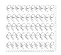 COHEALI 100Pcs Zinc Alloy Swivel Snap Hooks C-Shaped Spring Keychain Clasps Metal Key Chain Hooks for DIY Jewelry Making Lanyard Crafting Accessories