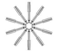 COHEALI 10pcs 6.35mm Mono Audio Plug Adapter Av Connector for Amplifier Mixer Guitar Headphone Jack Suitable for Studio and Home Sound Systems