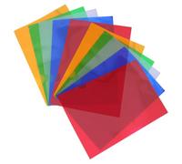 COHEALI 10pcs A4 Plastic Folders Sleeves Lightweight Document Bag Stylish Minimalist Design Assorted Colour for School and Office Organizing Documents Random Color