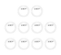COHEALI 10pcs Acrylic Button Badge Making Kit with Photo Buttons and Metal Pins Comfortable to Wear Convenient for DIY Craft and Badge Making Supplies for Creative Projects