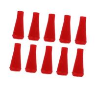 COHEALI 10pcs Archery Rubber Blunt Tips Red Soft Practice Arrow Heads for Training and Archery Targeting with Bamboo and Fiberglass Shafts