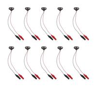 COHEALI 10pcs Battery Connector Snap Lead to Dual Crocodile Clip Cable Adapter for 9v Battery with Pvc and Copper Material, Simple Installation and Longevity for Laboratory and Lab Tests