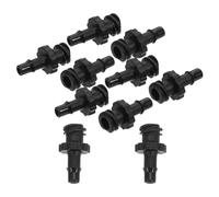 COHEALI 10Pcs Black Ink Tube Rapid Connectors for Plotter and Flatbed Printers Ink Hose Quick Coupling Replacement Parts Fast Release Adapter