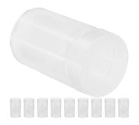 COHEALI 10pcs Coin Holder Case Compact Coin Container 27mm Inner Diameter Lightweight Protective Plastic Storage Box Practical