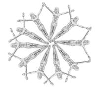 COHEALI 10pcs Crucifix Crosses Pendants for Men Featuring Stainless Steel Material and Meticulous Craftsmanship, for DIY Assembly Experience and Versatile Decoration with Realistic Jesus