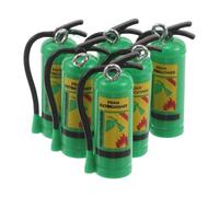 COHEALI 10pcs Fire Extinguisher Key Fob Set, Small Green Fire Extinguisher Pendant Bag Accessory Charms for DIY Purse Backpack Decor