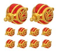 COHEALI 10pcs Fu Character Lantern Pendants Gold Frame, Mini Chinese New Year 2026 Hanging Charms for Year of The Horse Festival Decoration, Handmade DIY Spring Festival Ornaments