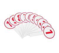 COHEALI 10pcs Handheld Scoreboard Paddle for Sports Events 1-10 Number Score Signs, Versatile Usage and Easy Operation, White Foam Material for Outdoor and Indoor Activities