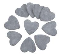 COHEALI 10pcs Heart Shaped Rocks for Painting, Smooth Flat Stones with Rounded Edges, Stable Grip and Easy Application, for Crafts Painting and Classroom Activities, Natural Stone Set