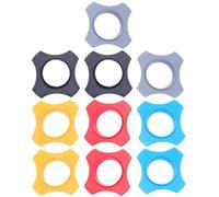 COHEALI 10PCS Microphone Anti-Rolling Rings Rubber Protective Anti-Slip and Anti-Drop Circles for Wireless Handheld Mics, Multi-Color Set for Office and Training Use