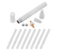 COHEALI 10pcs Refillable Aluminum Paint Marker Pens with Flat Fine Tip Brush, Compatible with Inks for Precision Writing, for Small Text Applications and Drawing