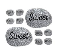 COHEALI 10pcs Resin Pebbles for Aquarium Decor and Landscaping Stones, Decorative Smooth Fish Tank Stones for Ponds and Make a Path, Convenient to Use and Enhance Aquatic Scenery