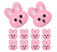 COHEALI 10pcs Resin Rabbit Buttons Clothing Buttons Lightweight Reliable Small Cute Bunny Style for Everyday Wear Parties Craft Sewing
