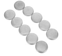 COHEALI 10pcs Round Post Caps for Railing and Fence, Iron Material with Silver Finish, 40mm Diameter, Enhance Safety and Effortless Installation, for Garden and Home Environments