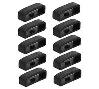 COHEALI 10pcs Silicone Watch Strap Loop Band Holder for and Watches Black Retaining Rings to Secure Watchbands Practical Replacement Accessories Preventing Loosening and Falling Off