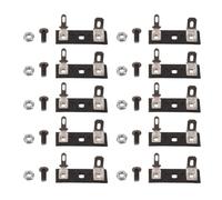 COHEALI 10pcs Speaker Terminal Connector, 2-Way Spade with Screws & Nuts | Stereo Speaker Terminal Block Connector, Strip Shaped Jointing Clamp Fitting, Solder Joint Terminal Lug for Audio Amplifier