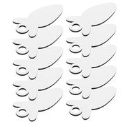 COHEALI 10pcs Sublimation Blank Carrot-Shaped MDF Plaques DIY Heat Transfer Acrylic Sheets for Crafting and Photo Signs, Sublimation Carrot Board Blanks for Decoration