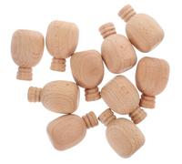 COHEALI 10pcs Unfinished Beech Wood Blank Wine Bottles for DIY Crafts, Miniature Wine Bottle Decorations, Can Be Drawn to Stimulate Imagination, for Father's Day and Students
