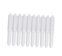 COHEALI 10Pcs White Plastic Toilet Paper Rollers Replacement Spring Loaded Fit Toilet Paper Holder Spindles for Bathroom Bulk Pack